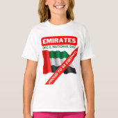 Patriotische Flagge der Vereinigten Arabischen Emi T-Shirt (Vorderseite)