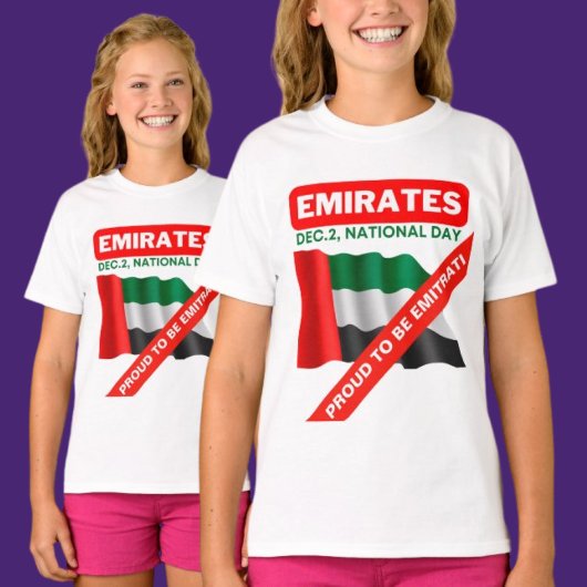 Patriotische Flagge der Vereinigten Arabischen Emi T-Shirt