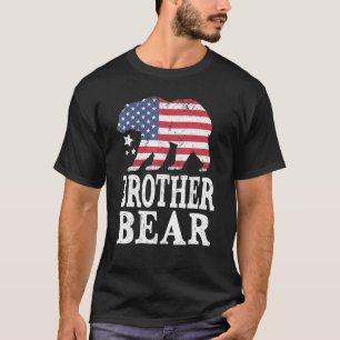 Patriotische Flagge des Bruderbeers passt Familie  T-Shirt