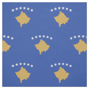 Patriotische Flagge des Kosovo Stoff