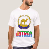 Patriotische Flagge Eritreas T-Shirt (Vorderseite)