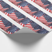 Patriotische Flagge Geschenkpapier (Ecke)