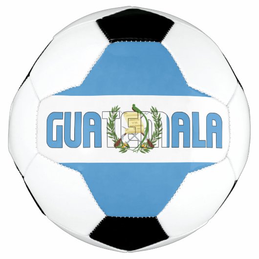 Patriotische Flagge Guatemalas Fußball (Vorderseite)