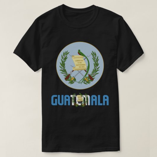 Patriotische Flagge Guatemalas T-Shirt (Design vorne)
