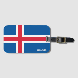 Patriotische Flagge Islands Gepäckanhänger