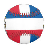 Patriotische Flagge Islands und Wappen Baseball (Rückseite)