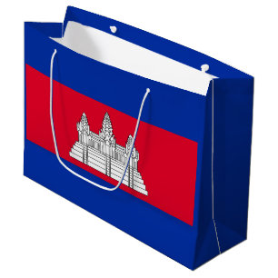 Patriotische Flagge Kambodschas Große Geschenktüte