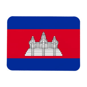 Patriotische Flagge Kambodschas Magnet