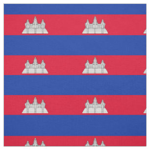 Patriotische Flagge Kambodschas Stoff