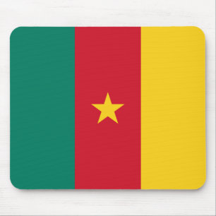 Patriotische Flagge Kameruns Mousepad