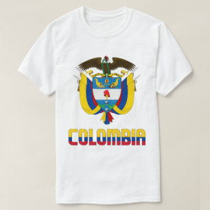 Patriotische Flagge Kolumbiens T-Shirt