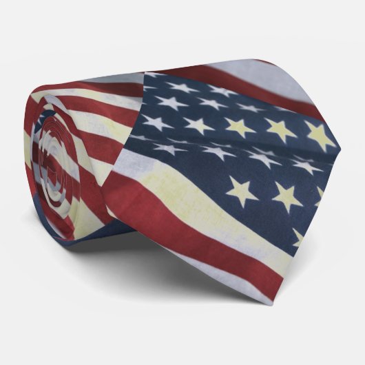 Patriotische Flagge-Krawatte Krawatte (Gerollt)