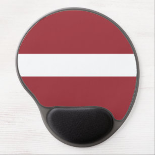 Patriotische Flagge Lettlands Gel Mousepad