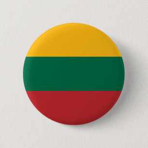 Patriotische Flagge Litauens Button