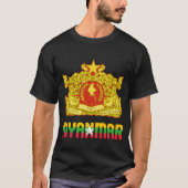 Patriotische Flagge Myanmars T-Shirt (Vorderseite)
