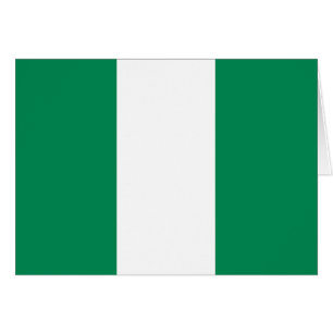 Patriotische Flagge Nigerias