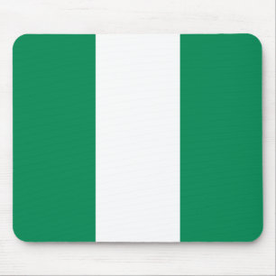 Patriotische Flagge Nigerias Mousepad