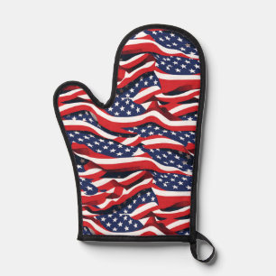 Patriotische Flagge Ofenhandschuh