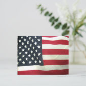 Patriotische Flagge Postkarte (Stehend Vorderseite)