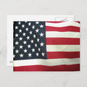 Patriotische Flagge Postkarte (Vorne/Hinten)