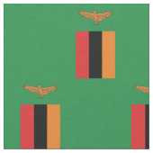 Patriotische Flagge Sambias Stoff (Nahaufnahme)