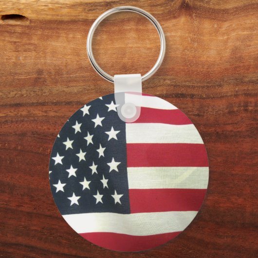 Patriotische Flagge Schlüsselanhänger (Vorderseite)