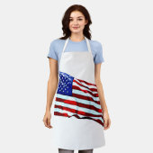 Patriotische Flagge Schürze (Getragen)