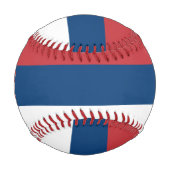 Patriotische Flagge Serbiens Baseball (Rückseite)