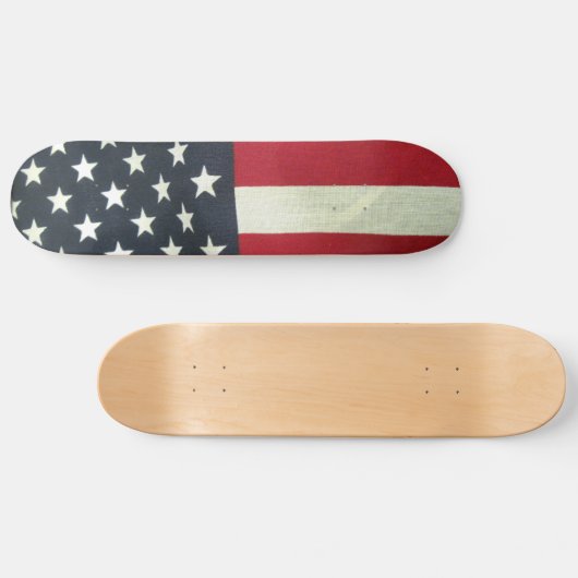 Patriotische Flagge Skateboard (Horizontal)