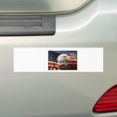 Patriotische Flagge und Adler Autoaufkleber (Auf Auto)