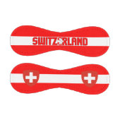 Patriotische Flagge und Wappen der Schweiz Baseball (Paneele)