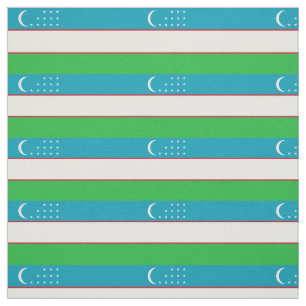 Patriotische Flagge Usbekistan Stoff