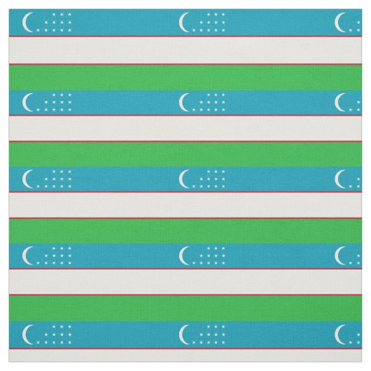 Patriotische Flagge Usbekistans Stoff (Muster)