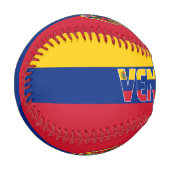 Patriotische Flagge Venezuelas und Wappen Baseball (Vorderseite Links)