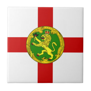 Patriotische Flagge von Alderney Fliese