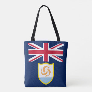 Patriotische Flagge von Anguilla Einkaufstasche Tasche