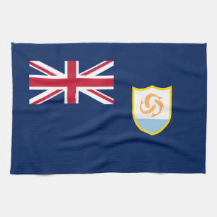 Patriotische Flagge von Anguilla Geschirrtuch