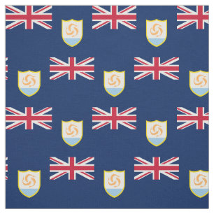Patriotische Flagge von Anguilla Stoff