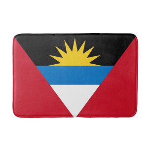 Patriotische Flagge von Antigua und Barbuda Badematte