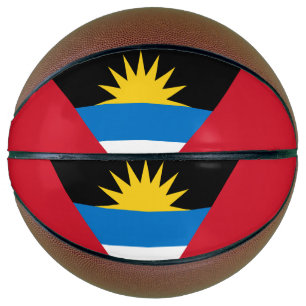 Patriotische Flagge von Antigua und Barbuda Basketball