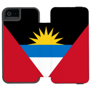 Patriotische Flagge von Antigua und Barbuda Incipio Watson™ iPhone 5 Geldbörsen Hülle