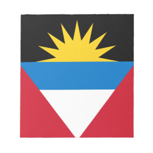 Patriotische Flagge von Antigua und Barbuda Notizblock