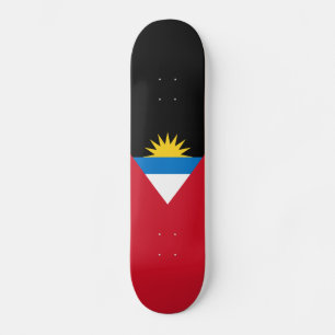 Patriotische Flagge von Antigua und Barbuda Skateboard