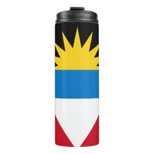 Patriotische Flagge von Antigua und Barbuda Thermosbecher