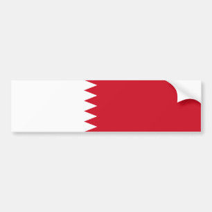 Patriotische Flagge von Bahrain Autoaufkleber