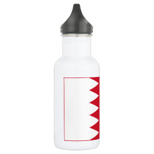 Patriotische Flagge von Bahrain Edelstahlflasche