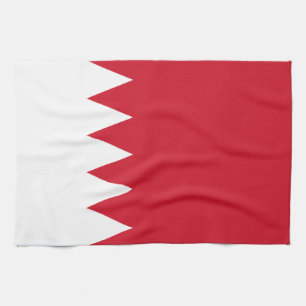 Patriotische Flagge von Bahrain Geschirrtuch