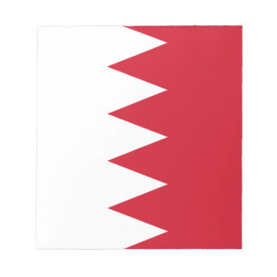 Patriotische Flagge von Bahrain Notizblock