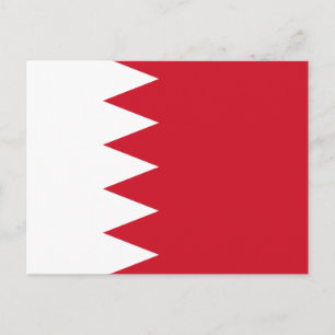Patriotische Flagge von Bahrain Postkarte