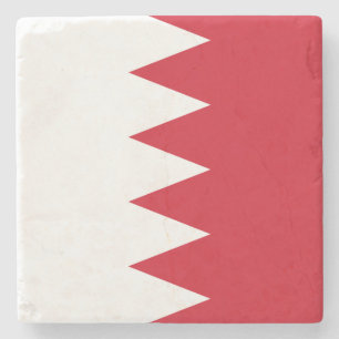 Patriotische Flagge von Bahrain Stein-Achterbahn Steinuntersetzer